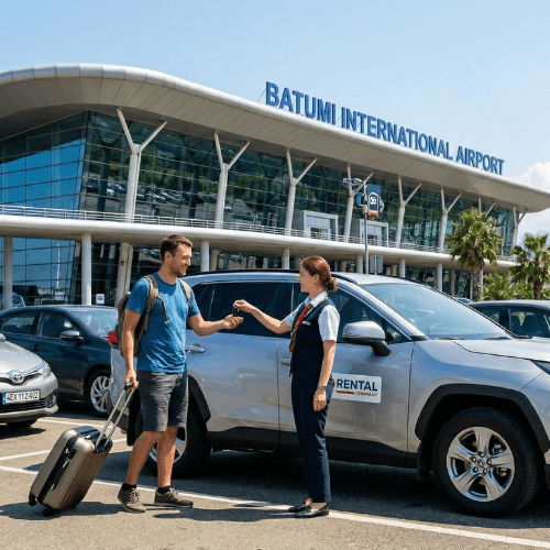 Car rental at Batumi Airport, Georgia