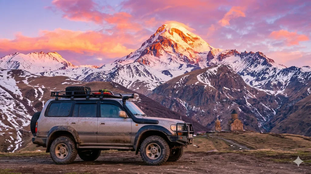 Car Rental Kazbegi with Hotel Delivery Georgia